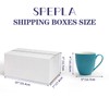 SPEPLA Shipping Boxes 10x7x5 Set of 40, White Corrugated Cardboard