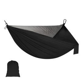 Camping Hammock with Mosquito Net, Load Capacity 300kg, Ultra Lightweight Travel Hammock with Suspension Ropes and Carabiners