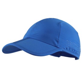 Connectyle Men's Race Day Performance Run Hat Lightweight Quick Drying Sports Hat Adjustable Athletic Outdoor Cap Royal Blue