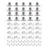 20Pieces Twist Lock Fasteners Set Including Eyelets and Studs Portable