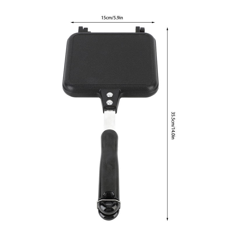 Sandwich Maker Pan Aluminum Alloy Nonstick Hot Sandwich Maker Stovetop