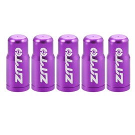 X AUTOHAUX Pack of 5 Valve Caps French Type Valve Tyre Dust Cover for Bicycle Purple