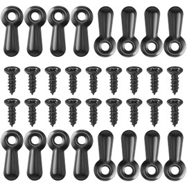 Shappy Picture Frame 100 PC Photo Frame Turn Button Fasteners with 100 Pieces Screws Picture Hardware Backing Clips Framing Parts for Hanging Posters Drawing Crafts, Black