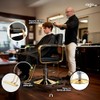 Raganet Silla Hidráulica Profesional Barbería Salón Belleza Base Metálica Redonda