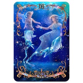 SHEGZHUC Diamond Painting Zodiac Sign Pisces 30 x 40 cm 5D Diamond Painting Zodiac Sign Pisces Diamond Painting Animals Fish Diamond Painting Art Embroidery Cross Stitch Pictures Gift Wall Decoration