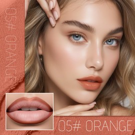 DAGEDA 2 in 1 Lip Liner and Lipstick, Matte Nude Lip Liner Makeup, High Pigmented Long lasting Lipstick, Silky Smooth Application, Creamy Lip Pencil 05