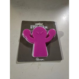 max Emoji Pink Office School Rubber SILICONE DOOR STOPPER 3.5" New In Package