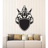 Vinyl Wall Decal Gladiator with Shield Ancient Fighter Warrior Stickers