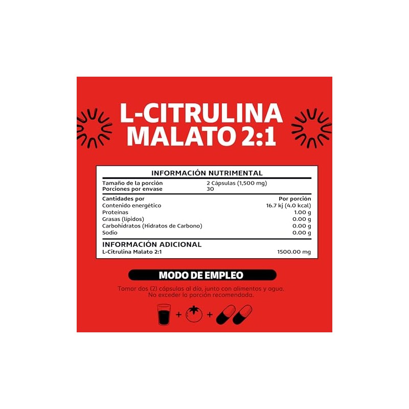 Beyond Vitamins | 1500mg L-Citrulina Malato en 1 Sola Molécula