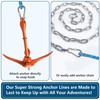 3/8 Inch 50 FT Anchor Rope, Boat Anchor Rope Solid