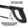 GreatNeck 125 12 Inch Solid Steel Adjustable Frame Hacksaw, 10