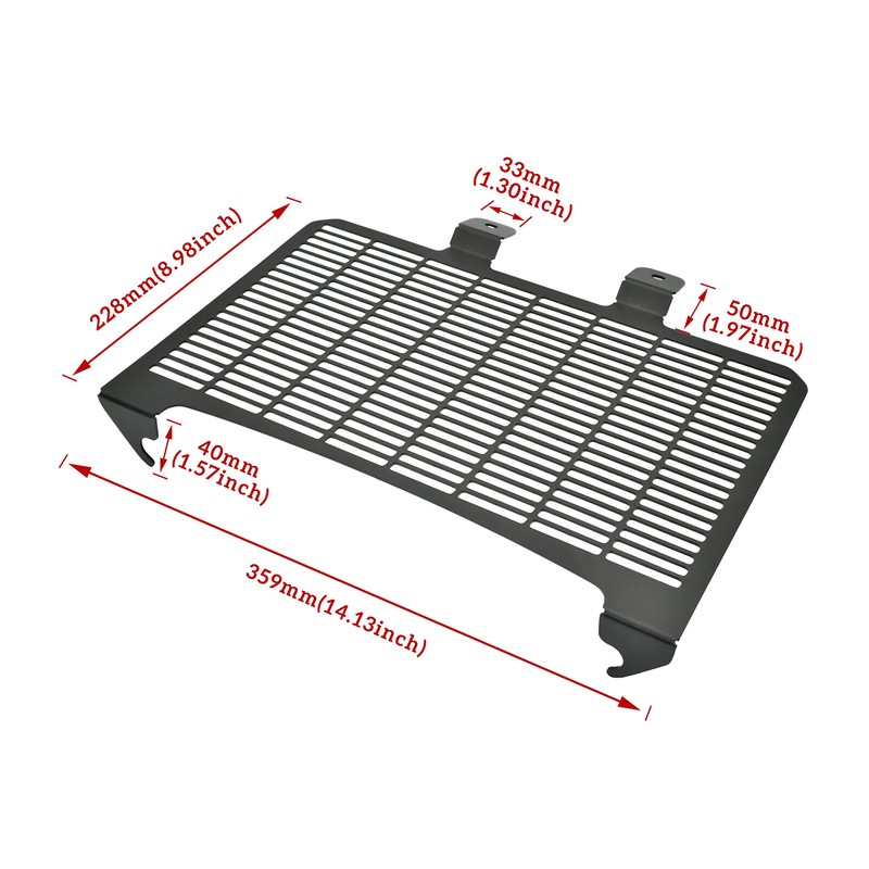 VEISUTOR Radiator Cover Grille Guard for Pan America 1250, Black