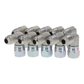 TITAN FITTINGS | 6500-05-05-PK10 | 90° Elbow 5/16" JIC (1/2"-20) Male x 5/16" JIC (1/2"-20) Female Swivel