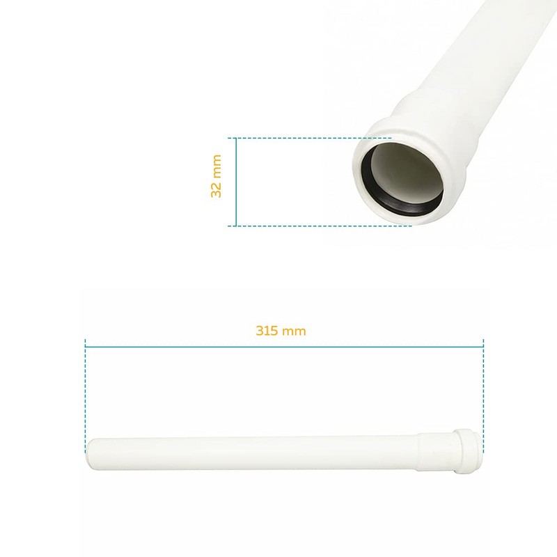 HT Pipe Waste Water Pipe with Sleeve Diameter 32 mm