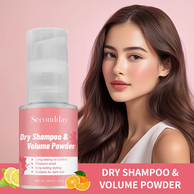 SECONDDAY Dry Shampoo, Natural Volumizing Dry Shampoo, Non-Aerosol & Talc-Free