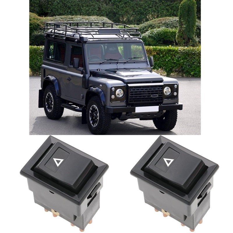 ECSiNG Hazard Light Switch Hazard Warning Lamp Switch YUF101490 7-pin