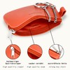 MANAGE Leather Key Case with Coin Compartment and Key Ring