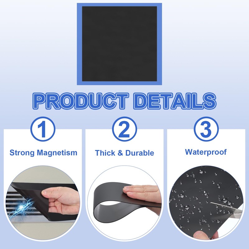 PATIKIL Square Magnetic Vent Covers 14x14 Inch, Floor Air Vent