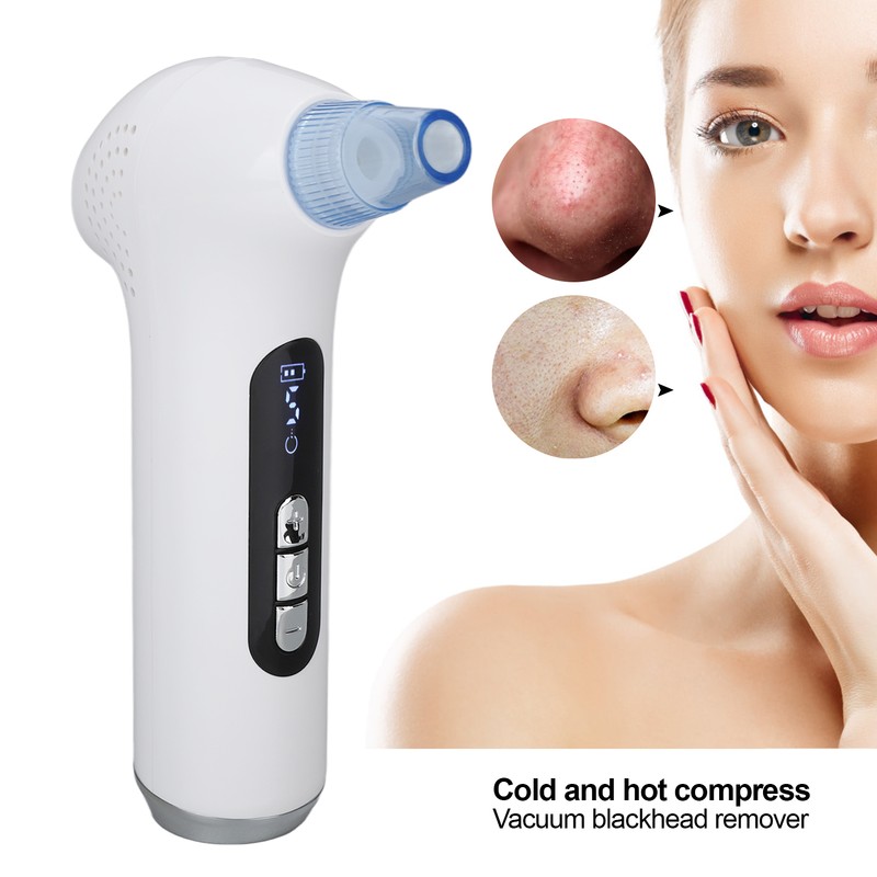 Cold Heated Blackhead Remover Clean Acne Pore Electric Blackhead Remover