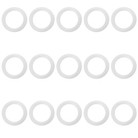 15Pcs 1In Curtain O Rings, Transparent O Rings for Crafts Crochet, Durability Plastic Ring for Curtains, DIY Blinds, Hang on, Thicker Transparent Ring Roman Shades Circle Hook Craft Tool