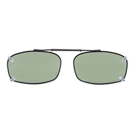 Eyekepper Eyekepper Metal Rim Polarized Green Lens Clip On Sunglasses 52x32MM