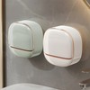 2 PCS Wall Mounted Soap Dish with Lid, Shower Soap