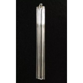 (LOT OF 2) Murano Glass Tri Lobe Rod Spare Part for Venini Chandeliers, 12" Long