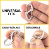 Alpinleux 8 Pcs Zipper Clips Anti Theft Deterrent, Dual Opening