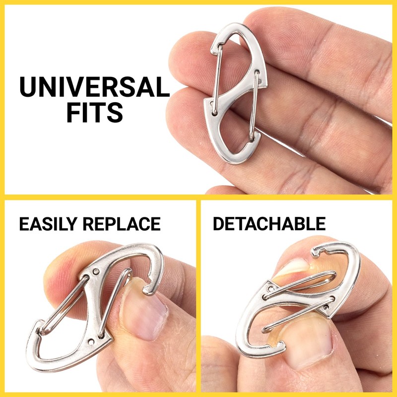 Alpinleux 8 Pcs Zipper Clips Anti Theft Deterrent, Dual Opening