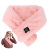 USB Heated Scarf Adjustable Neck Heating Scarf Detachable Plush Warming
