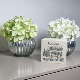 Skyline London Wooden Money Box City Landmark Big Ben Tower Bridge London Eye Buckingham Palace - Perfect for Collectors