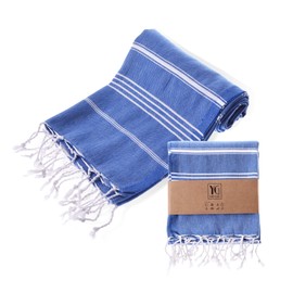 YENGAS Hammam Towel XXL, 95 x 175 cm, Oeko-Tex Certified, 100% Cotton, Large Peshtemal Towel, Bath Towel for Spa, Sports, Yoga, Pilates, Travel, Lightweight and Space-Saving, Sauna Towel, Beach Towel,