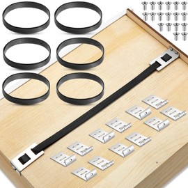 Dunzy 6 Set Drawer Repair Kit Drawer Support Brackets Includes Screws for Reinforcing and Repairing Broken Sagging Wood Drawers Furniture Hardware Accessories