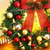 Xmas Wreath with 20 LED Lights and Bells Christmas Garland