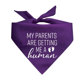 My Parents are Getting Me A Human Printed Dog Bandana All for Sizes (Assorted Colors)