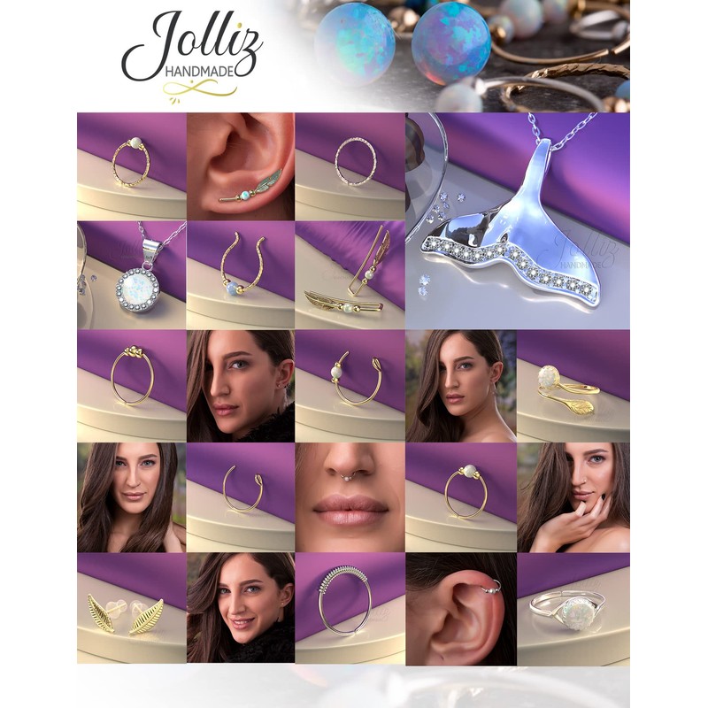 Gold Fake Septum Piercing - Thin 20 gauge Clip on