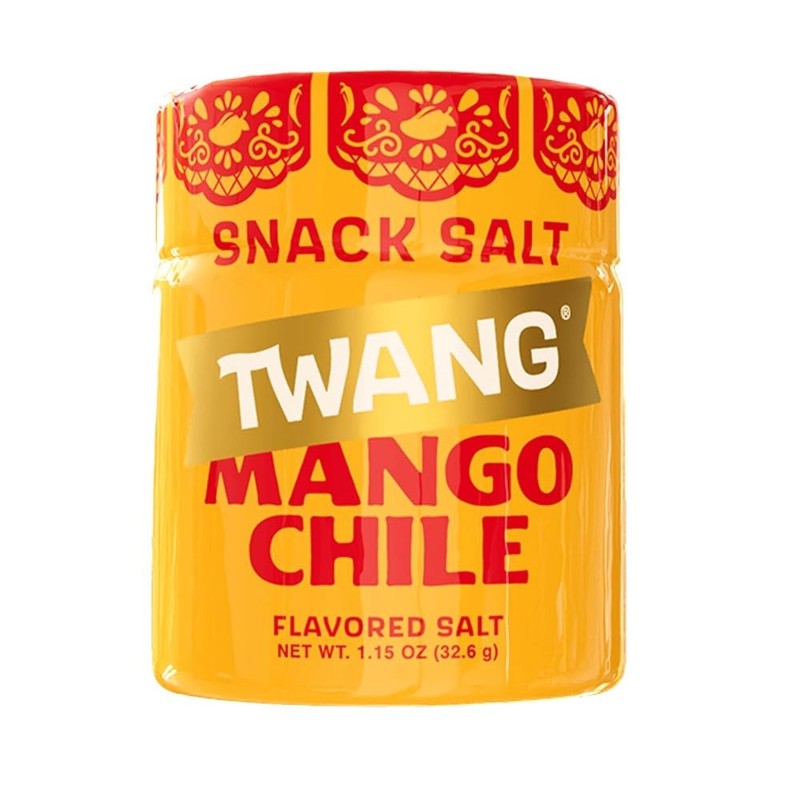Twangerz Mango Chile Seasoning Salt Snack Topping, 1.15-Ounce Shaker (Pack