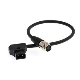 B4 ENG Lens Power Cable V Lock D-Tap to Hirose 12 Pin for Fujinon Nikon Angenieux Schneider Lens Servo 30cm