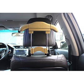 MACHSWON Car Headrest Retractable Hanger Car Seat Coat Jacket Suit Hanger Hook Stainless Steel