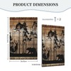WMHUSU Decorative Light Switch Plate Covers Abstract Bear Deer Forest
