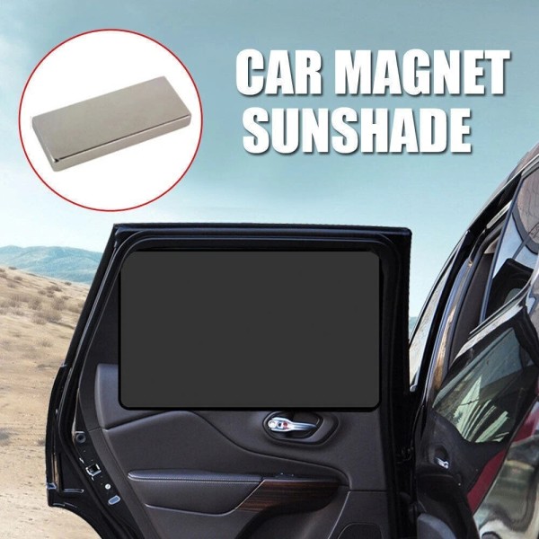 Unbranded ‌4PCS Black Car Window Sunshade Magnetic UV Block Visor