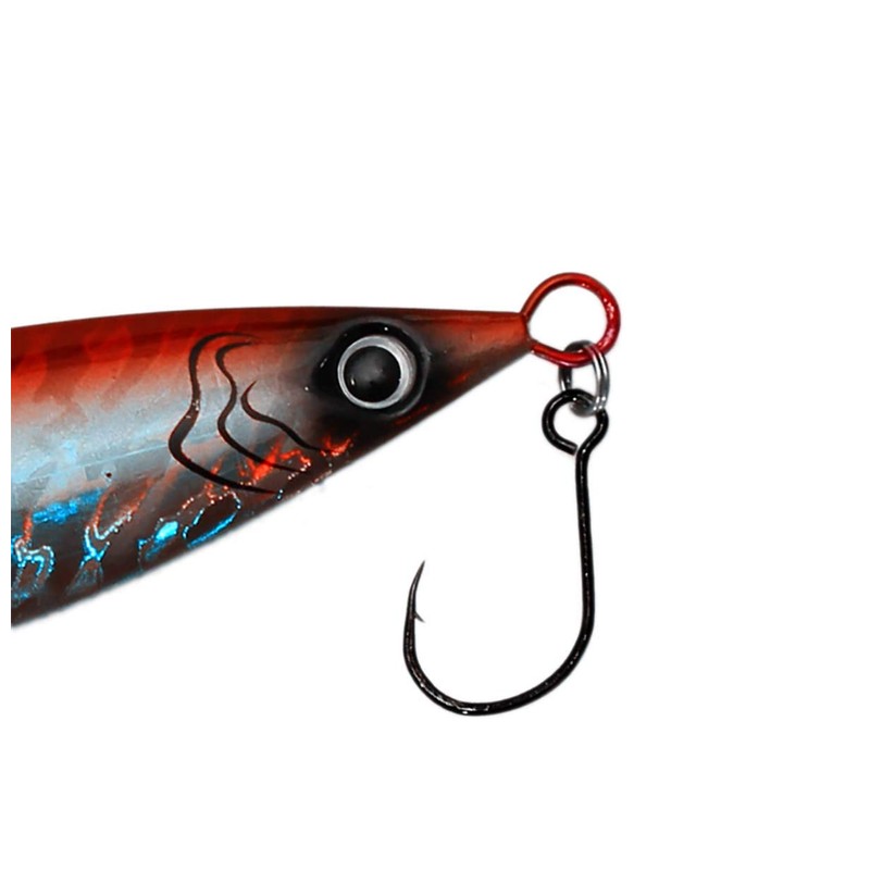 50pcs/Pack Fishing Single Replacement Hook Inline Large Eye Single Hook