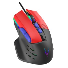 Econo EliteForce 9D Gaming Mouse Wired USB Gaming Mouse with Optical Mouse Switches 8 Programmable Buttons, Adjustable RGB Modes 12000 Dpi for PC/Mac/Laptop Gamer Polling Rate 1000Hz