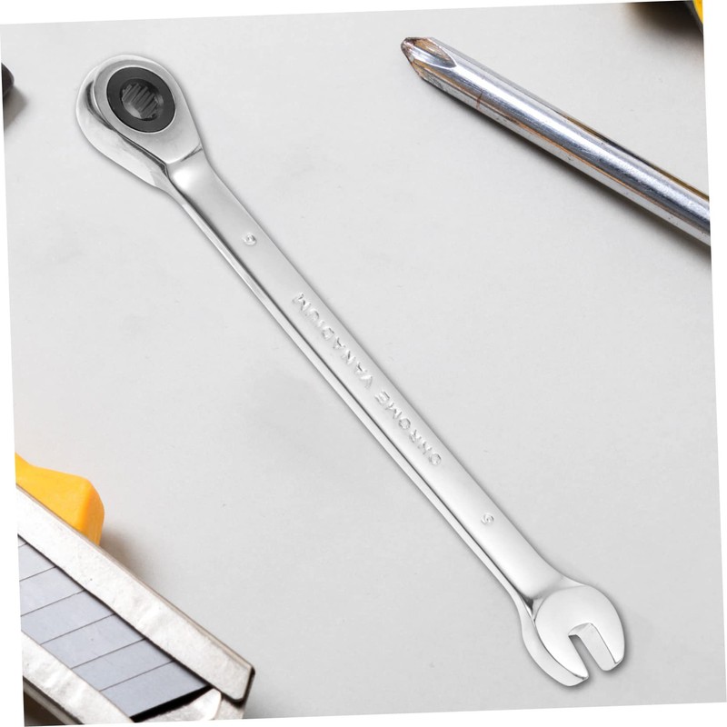 jojofuny 6mm Dual Head Combination Wrench Ratchet Spanner for Easy