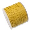 Hackberry Creek Yellow 1mm Waxed Cotton Cord - 25 Meters