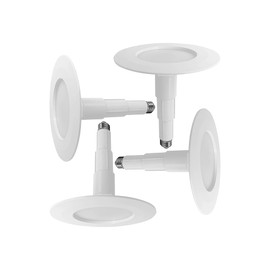 Jolux 4-Pack 5/6 Inch LED Can Lights Retrofit Recessed Lighting,12W=60W,4000K CoolWhite,800 Lumens,Dimmable Can Lights,Damp Rated,Simple Installation Adjustable Retrofit Downlight,ETL,Bevel Trim