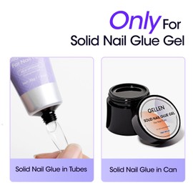 Gellen Solid Gel Nail Glue Remover Spray, 60ML Nail Glue Remover for Press On Nails Acrylic Nails Fake Tips, Acetone Free Soak Off Press-on Nail Removers Glue Off, Not UV Gel Polish Removers