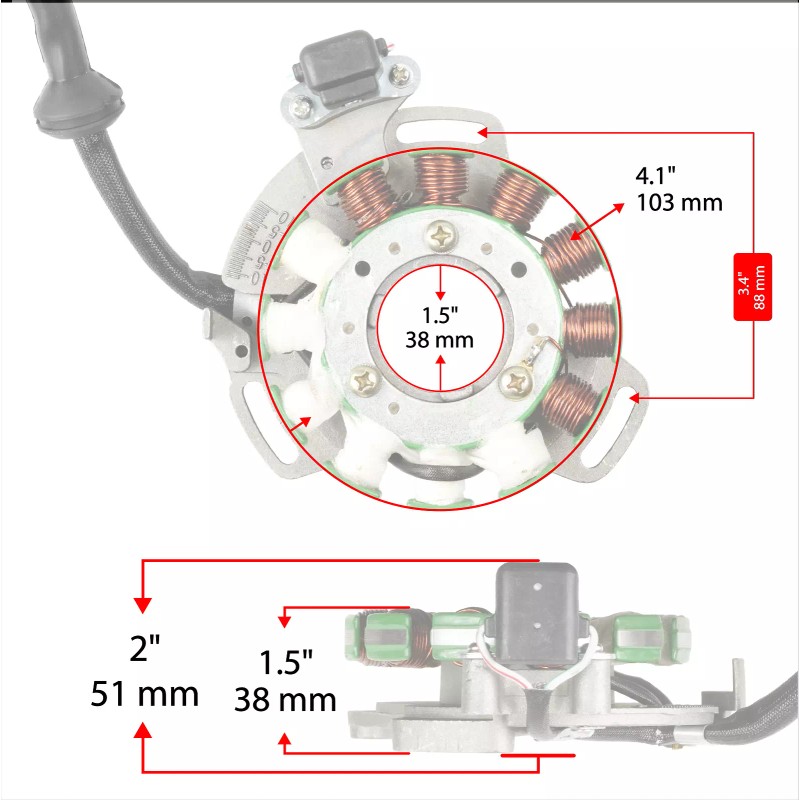 For Yamaha Stator & Flywheel Rotor for Yamaha Banshee 350