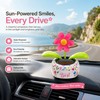 Solar Dancing Flower for Car & Desk Décor – Battery-Free