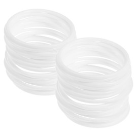 Tofficu Pack of 30 White Dream Catcher Rings 10 cm Plastic Rings Floral Wreath Macrame Ring for DIY Crafts Hanging Holiday Party